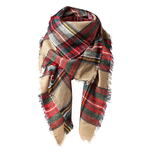 Soft Plaid Scarf -NWT - Picture 3 of 6